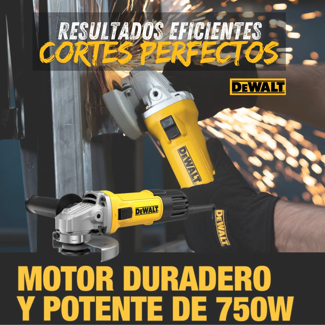 Pulidora DeWalt 4 1/2 con Velocidades Ajustables: