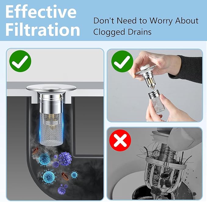 Filtro para drenaje Pro Steel Set x2