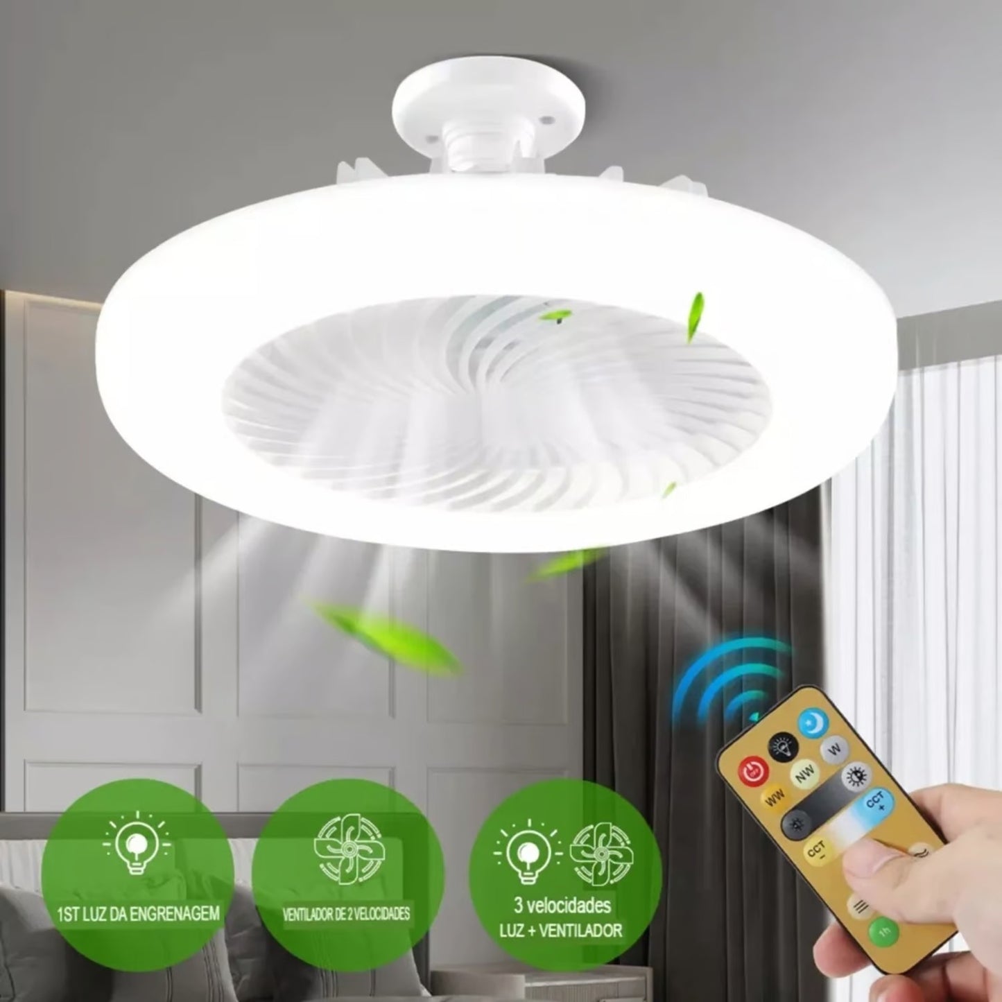 Luz LED con Ventilador Integrado Good Life™